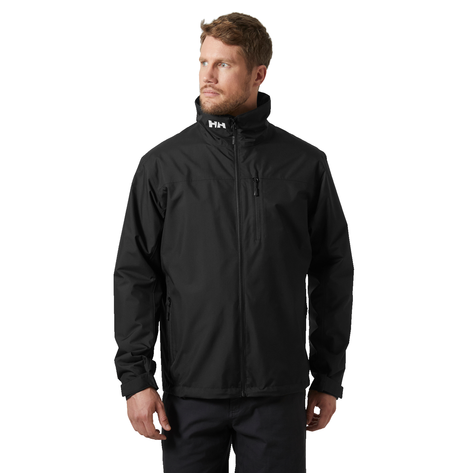 Helly Hansen Crew 2.0 Mid Layer Jacket -  Mens Black Jacket ( 34444 )