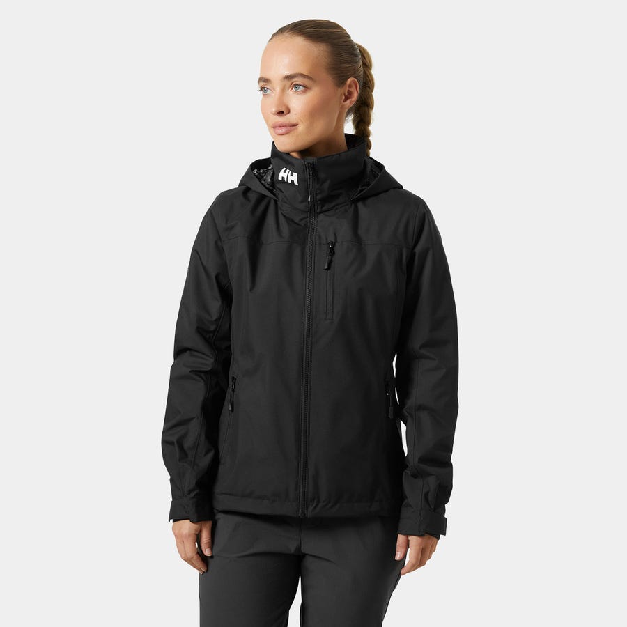 Helly Hansen Crew Midlayer 2.0 Insulated - Ladies Jacket with Hood -Black (34447)