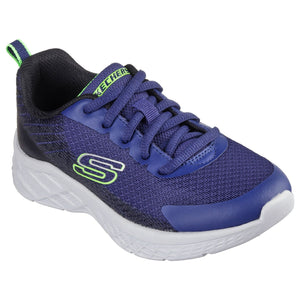 Sketchers Microspec Plus - Kids Trainer Trainer in Navy/Lime | Wisemans | Bantry | Co. Cork | Shoe Shop