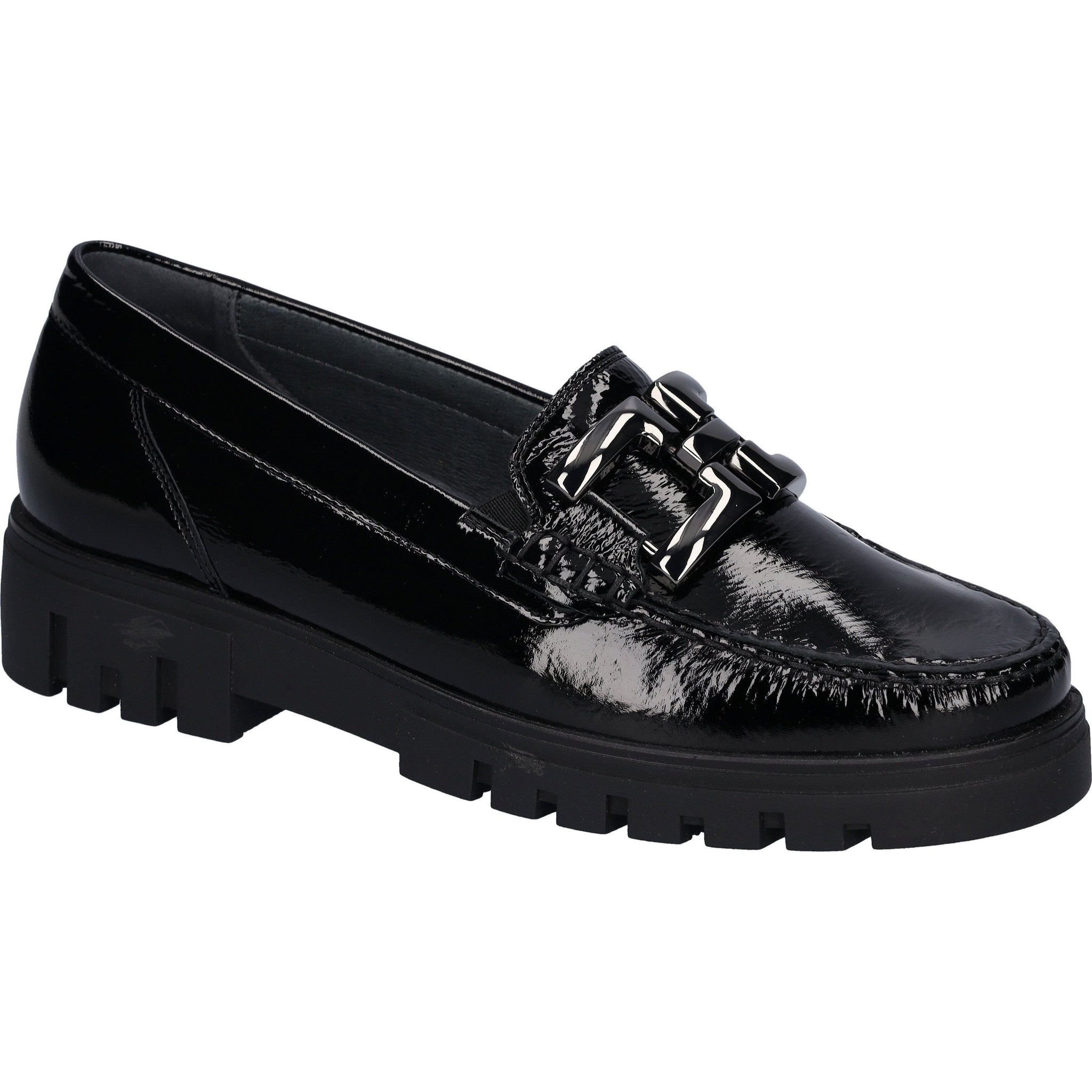 Waldlaufer Serena (723508) -- Ladies Loafer in Black Patent | Waldlaufer Shoes | Wide Fit Shoes | Wisemans | Bantry | Shoe Shop | Munster