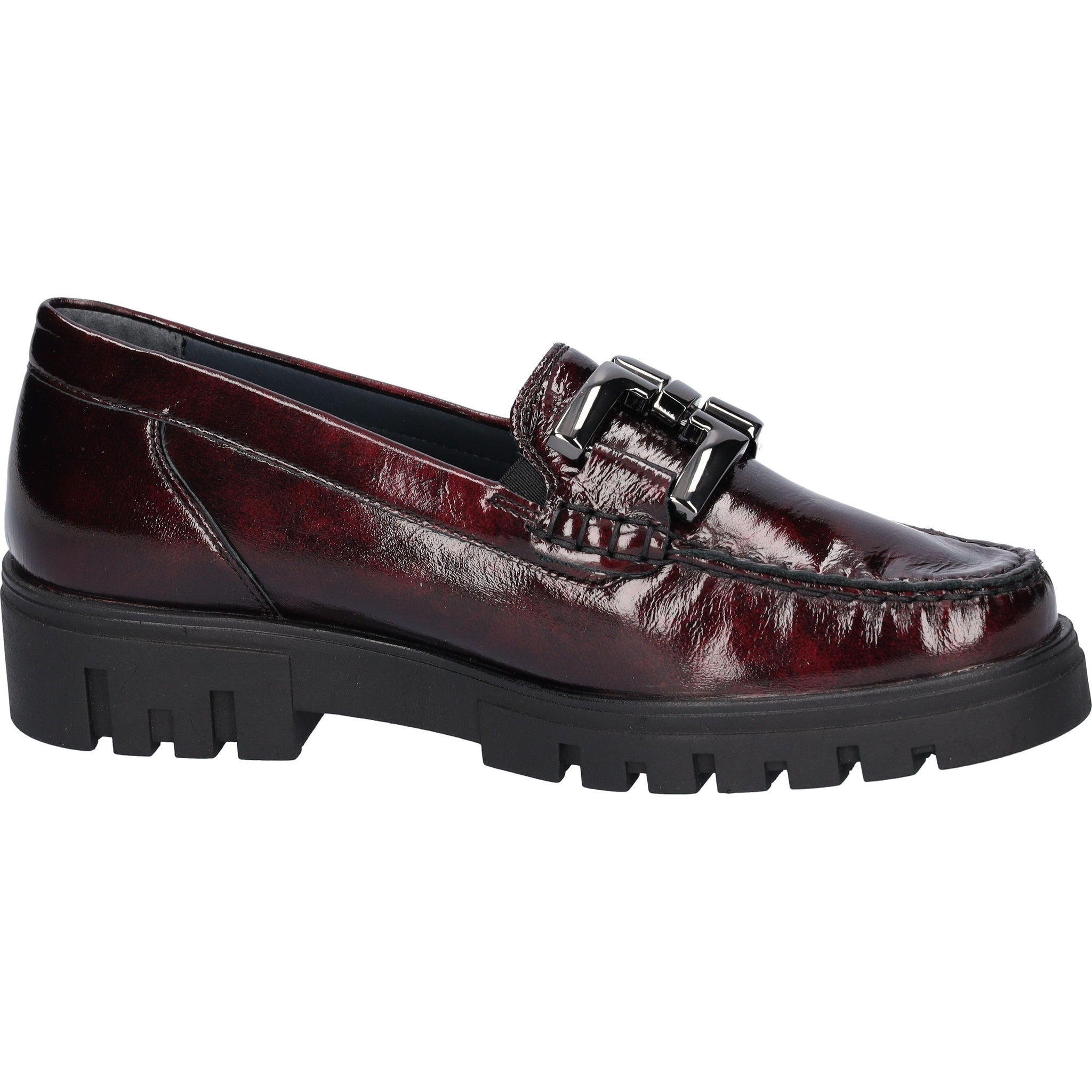 Waldlaufer Serena (723508) -- Ladies Loafer in Burgandy Patent | Waldlaufer Shoes | Wisemans | Bantry | Shoe Shop | Munster