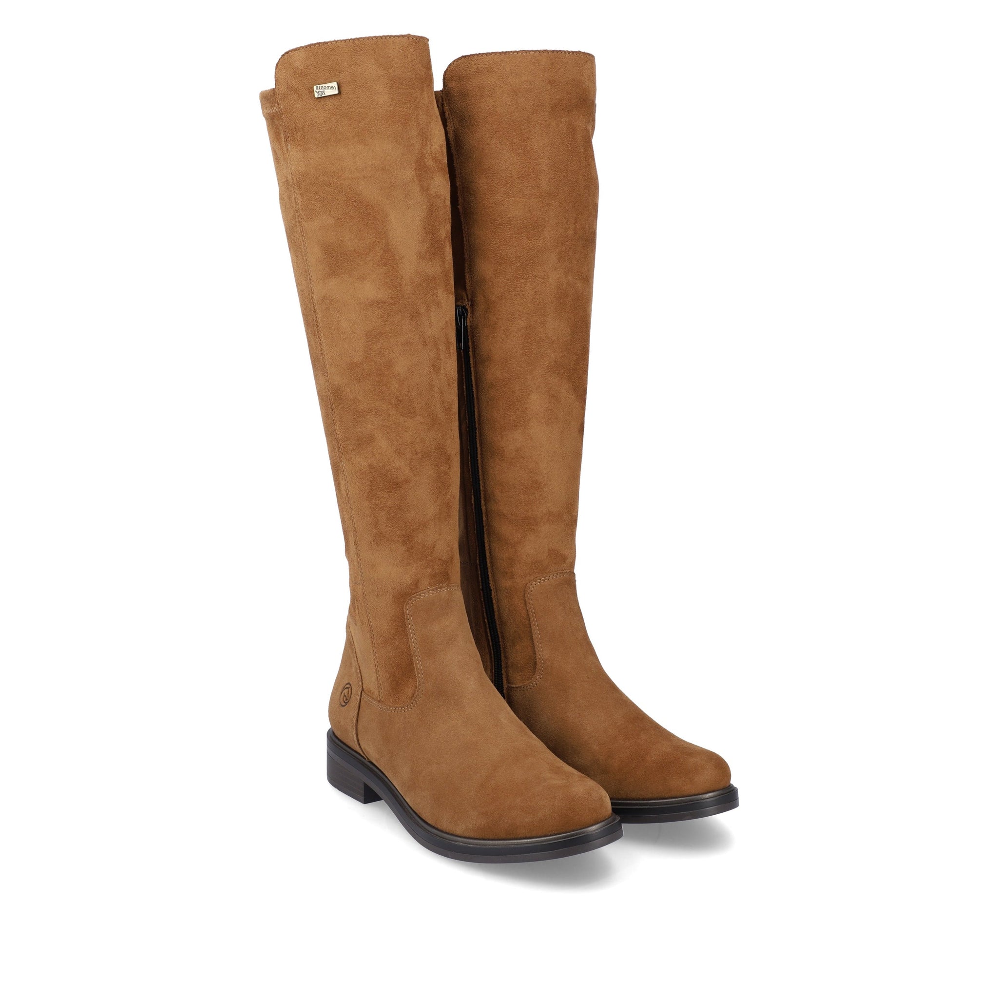 Remonte D8387 - Ladies Tall Boot with side zip in Tan | Remonte Shoes | Wisemans | Bantry | Shoe Shop | Cork | Ireland