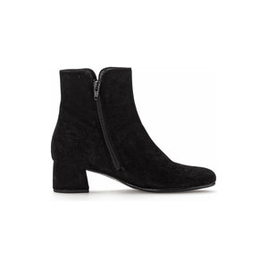 Gabor Abbey (35.680.17)- Ladies Low Heel Ankle Boot in Black Suede . Gabor | Wisemans | Bantry | Shoe Shop | West Cork | Ireland