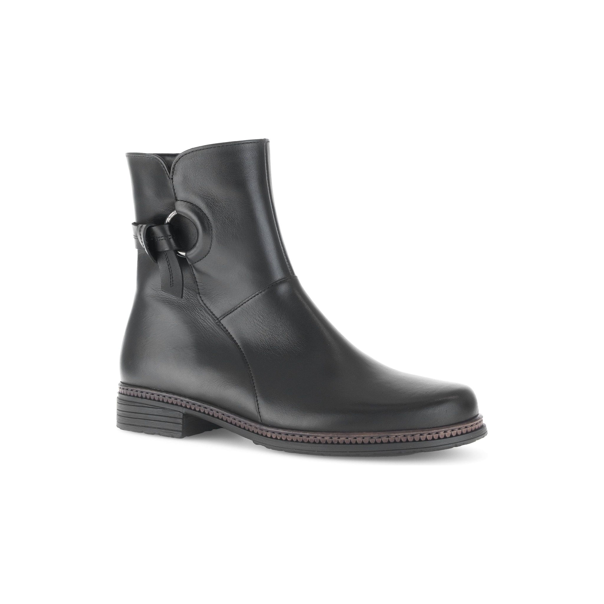 Gabor Network(54.671.27) - Ladies Ankle Boot in Black Leather | Gabor Shoes | Wisemans | Bantry | Shoe Shop | West Cork | Ireland