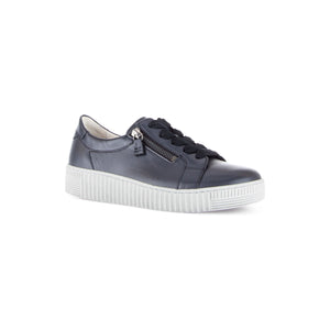 Gabor Wisdom (53.334.26) - Ladies Lace Trainer with Double Zip in Deep Navy | Gabor | Wisemans | Bantry | West Cork | Shoe Shop | Ireland