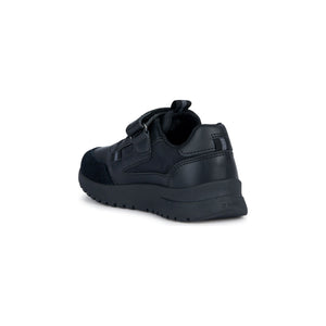 Geox Briezee - Kids Velcro Trainer in Black | Geox Shoes | Childrens Shoe Fitting | Wisemans | Bantry | West Cork | Ireland