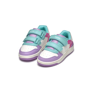 GEOX Washiba (J45HXB) - & Girls Velcro Trainer in Aqua/Lilac | Geox | Kids Shoes | Wisemans Bantry | Shoe Shop | West Cork | Ireland