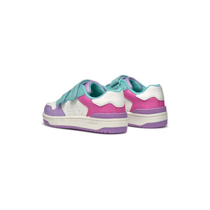 GEOX Washiba (J45HXB) - &Girls Velcro Trainer in Aqua/Lilac | Geox | Kids Shoes | Wisemans Bantry | Shoe Shop | West Cork | Ireland