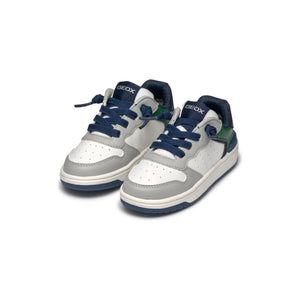 GEOX Washiba (J45LQB)-Kids Trainer in White Multi | Geox Shoes | Wisemans Shoes | Bantry | Childrens Shoes | Shoe Shop | West Cork | Ireland