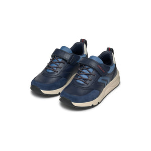 GEOX Rooner (J46H0D)- Kids Velcro trainer in Navy | Geox Shoes | Wisemans Shoes | Bantry | Childrens Shoes | Shoe Shop | West Cork | Ireland