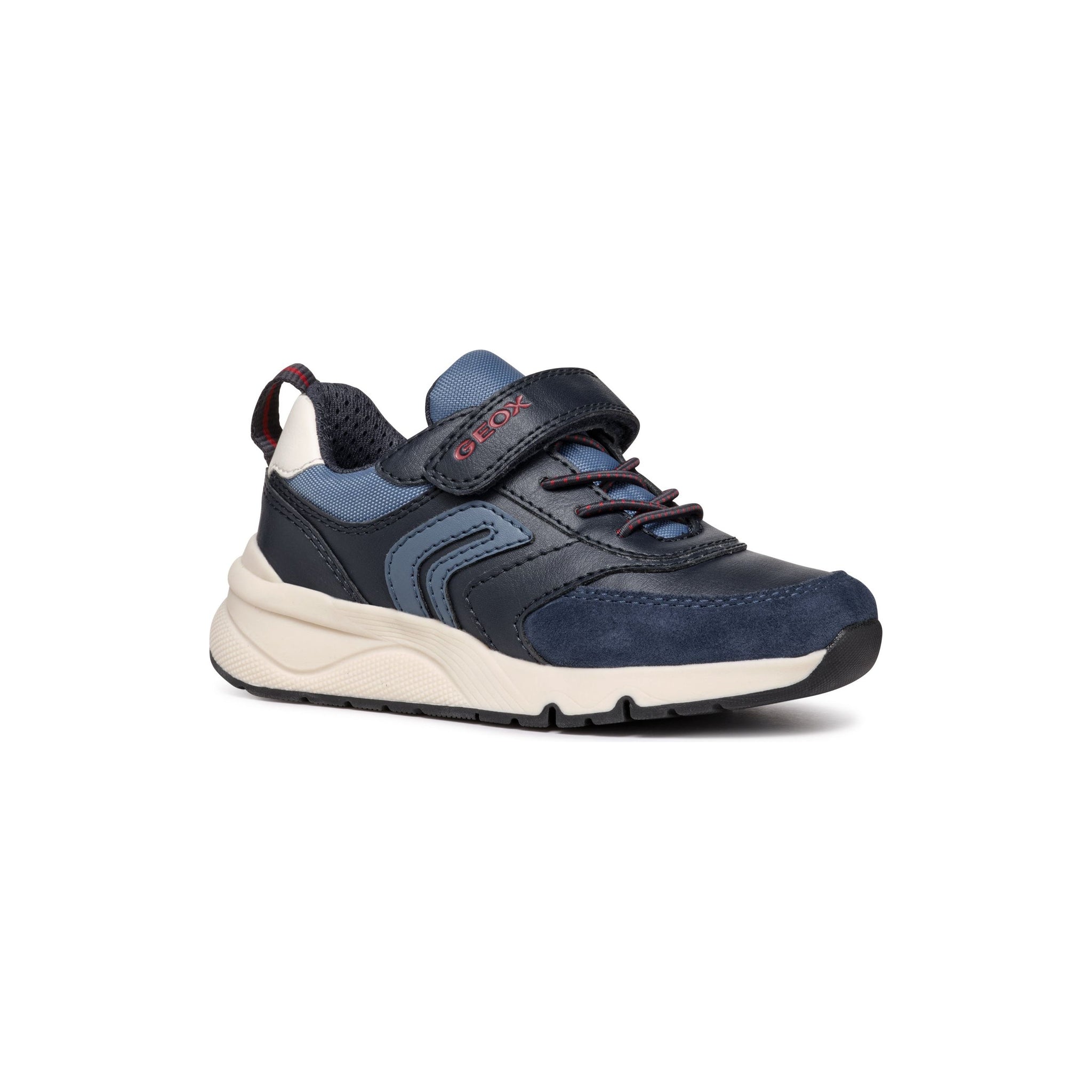 GEOX Rooner (J46H0D)- Kids Velcro trainer in Navy | Geox Shoes | Wisemans Shoes | Bantry | Childrens Shoes | Shoe Shop | West Cork | Ireland