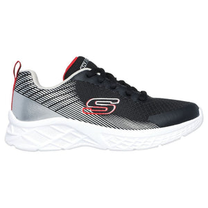 Sketchers Microspec - Boys Lace Trainer in Black/Red/Silver | &nbsp;Wisemans | Bantry | Shoe Shop | West Cork | Munster | Ireland