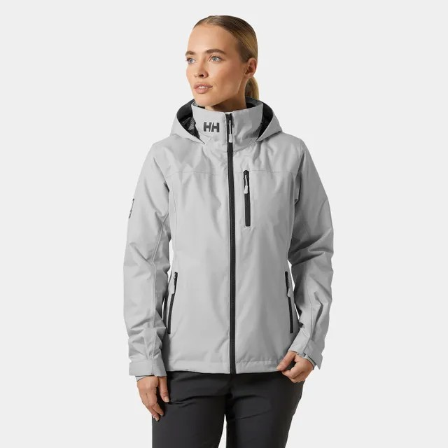 Helly Hansen Crew Midlayer 2.0 Insulated - Ladies Jacket with Hood - Grey Fog (34447)