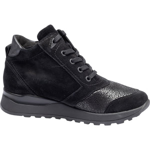 Waldlaufer Hiroko Boot (364H81)- Ladies Stretch  Lace up with Zip Ankle Boot. Waldlaufer Shoes |Wide Fit Shoes |  Wisemans | Bantry | West Cork | Ireland