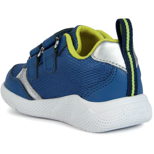 GEOX Sprintye(B354UC)- Boys Velcro Trainer in Jeans/Lime.  Geox Shoes | Childrens Shoe Fitting | Wisemans | Bantry | West Cork | Ireland