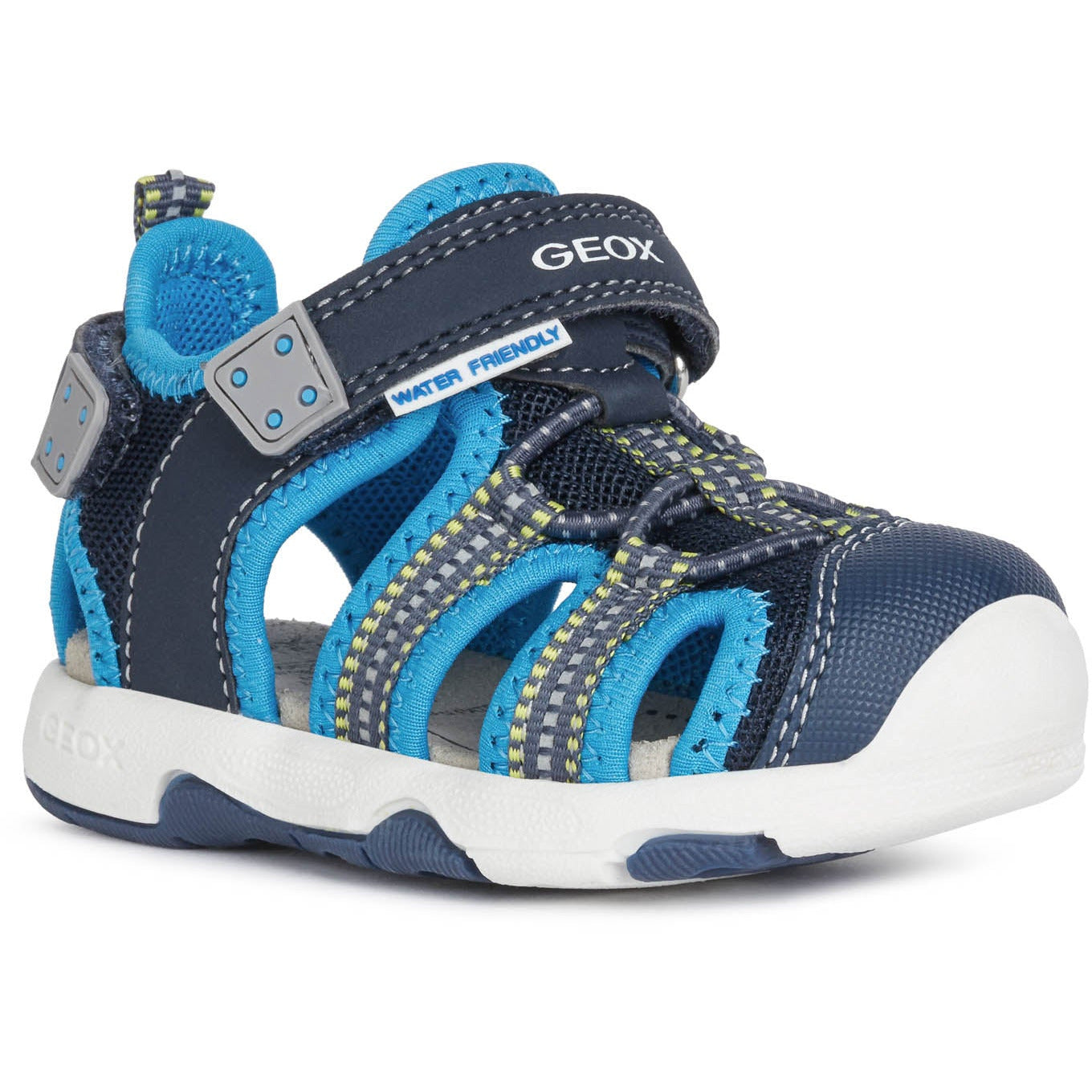 GEOX Multi-Boy(B920FB) - Boys Closed Toe Velcro Sandal in Navy/Blue.  Geox Shoes | Childrens Shoe Fitting | Wisemans | Bantry | West Cork | Ireland